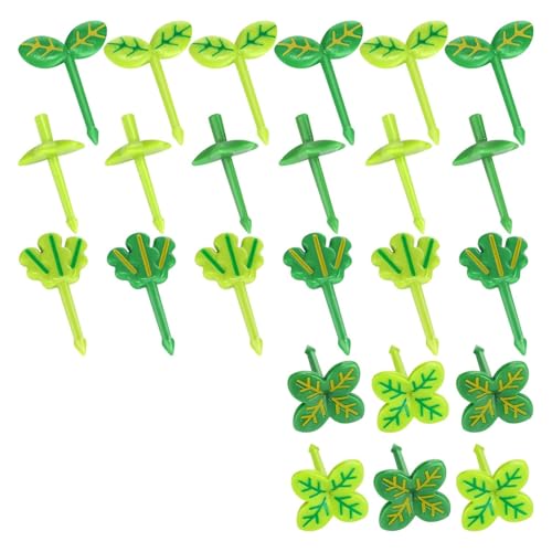 ＣＨＡＭＥＥＮ 24 Pieces Food Picks for Kids Cute Mini Leaf Food Picks for Ben-to-Box Reusable Fun Tod Dler Food Picks Mini Food Cartoon Picks for Sandwich Salad von ＣＨＡＭＥＥＮ