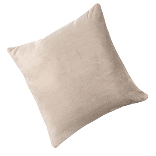 ＣＨＡＭＥＥＮ 2er Set Kissenbezug Doppelpack Coral Fleece Kissenhülle Kopfkissenbezug Kissen Überzug Comfortable Braun 60 x 60 cm von ＣＨＡＭＥＥＮ