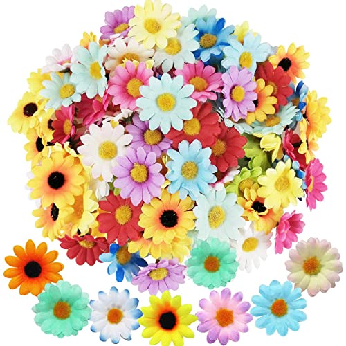 CHAMEEN Künstliche Blumen Gänseblümchen Blütenköpfe Kunstblumen Blumenköpfe Bunt Mini Seidenblumen 100 Stücke CHAMEEN Künstliche Blumen Gänseblümchen Blütenköpfe Kunstblumen Blumenköpfe Bunt Mini Seidenblumen 100 Stücke von CHAMEEN