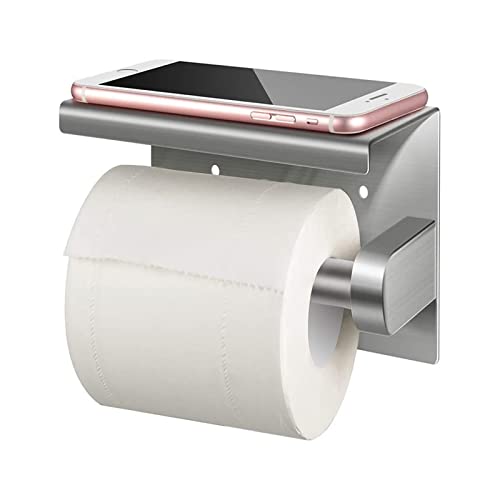 ＣＨＡＭＥＥＮ Toilettenpapierhalter Ohne Bohren Selbstklebend Klorollenhalter Mit Ablage Klopapierhalter Edelstahl Wc FüR Badezimmer von ＣＨＡＭＥＥＮ