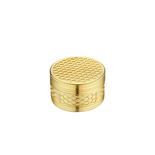 CHAMP HIGH 20413 Golden Honeycomb Grinder 50 mm-2Layer, Aluminium von Champ High