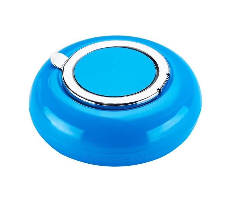 CHAMP Aschenbecher Taschen ASCHENBECHER Ø6,2cm mit Deckel Metall rund 24 (Blau), Reiseaschenbecher von CHAMP