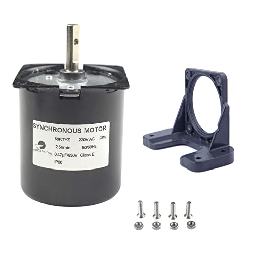 CHANCS 68KTYZ 220V 2.5RPM CW/CCW Drehmoment 100Kgf.cm Barbecue mit hohem Drehmoment Motor Universalbefestigung von CHANCS