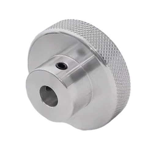 CHANCS Aluminiumlegierung Handrad 80mm OD 10mm Bohrung Rändelung Handrad Schrittmotor Feinabstimmung Handrad von CHANCS