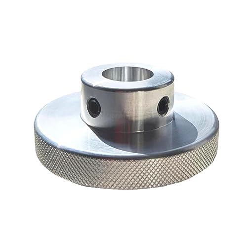 CHANCS Aluminiumlegierung Mini Handrad Handrad 50mm OD 12mm Bore Mini Handrad Mechanisches Handrad für Drehmaschine/Fräse von CHANCS