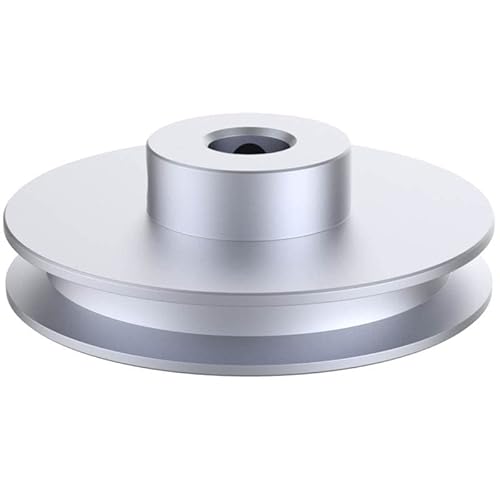 CHANCS Außendurchmesser 80 mm Einrillen-Riemenscheibe 12 mm feste Bohrung Riemenscheibe für Bohrmaschinen 6mm PU-Rundriemen von CHANCS