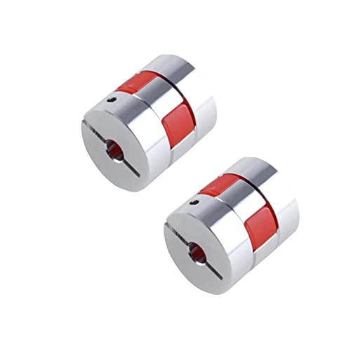 CHANCS D20 L25 Plum Model Motorwellenkupplung Flexibler Kuppler Aluminium Innendurchmesser 10mm bis 10mm für Servo Schrittmotor 2PCS von CHANCS