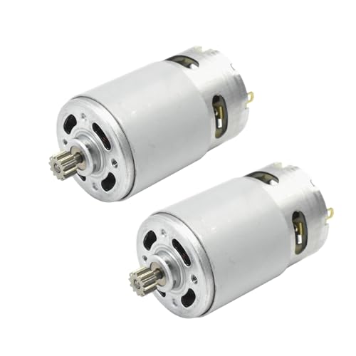 CHANCS DC 14.4V Elektromotor RS-550 11 Zähne Getriebe Mikromotor für Akku-Bohrschrauber Ersatzteile 2 Stück von CHANCS