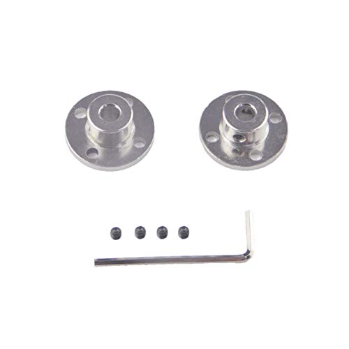CHANCS Flanschkupplung Innendurchmesser 7mm Außendurchmesser 16mm Verzinkter Stahl Motorwellenführung Motorkupplung Verbinder 2PCS von CHANCS