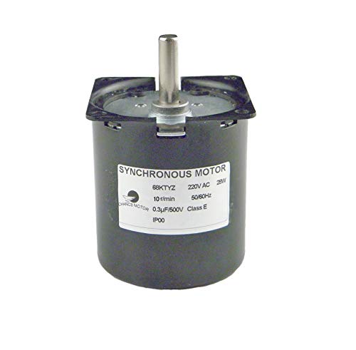 CHANCS Getriebemotor Synchron 68KTYZ 220V AC 10r/min Exzenterwellen-Untersetzungsmotor umkehrbar von CHANCS