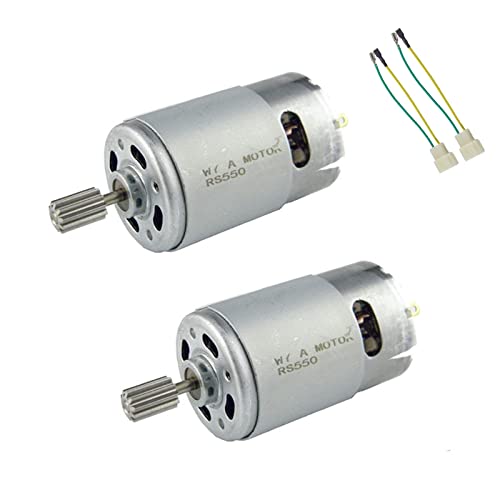 CHANCS Motor Strong Magnetic Interference 550 DC 12 V 35000 RPM DIY Model Making Parts Toys Handmade Accessories 2PCS von CHANCS