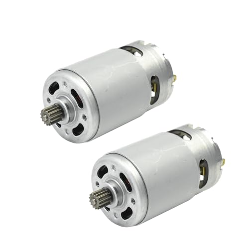 CHANCS RS550 DC 21V Ersatzmotor 14 Zähne Getriebe Elektrosäge Mikromotor für wiederaufladbare Mini-Handsäge 2 Stück von CHANCS