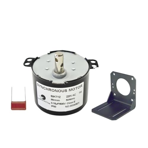 CHANCS Synchrongetriebemotor 50KTYZ 220 V 80 RPM mit niedriger Geschwindigkeit, Mini-Getriebemotor, hohe Härte, Halterung fester Sockel CHANCS Synchrongetriebemotor 50KTYZ 220 V 80 RPM mit niedriger Geschwindigkeit, Mini-Getriebemotor, hohe Härte, Halterung fester Sockel von CHANCS