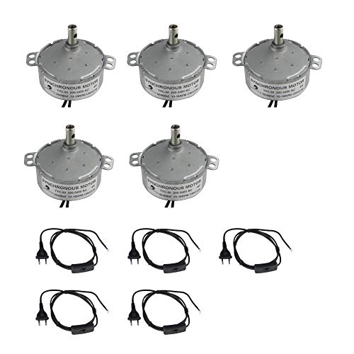 CHANCS Turntable Motor Elektromotor Synchron Motor TYC-50 220V 15-18RPM with 1.8m Length Power Cord Switch In-line Foot Push Lamp 5PCS CHANCS Turntable Motor Elektromotor Synchron Motor TYC-50 220V 15-18RPM with 1.8m Length Power Cord Switch In-line Foot Push Lamp 5PCS von CHANCS