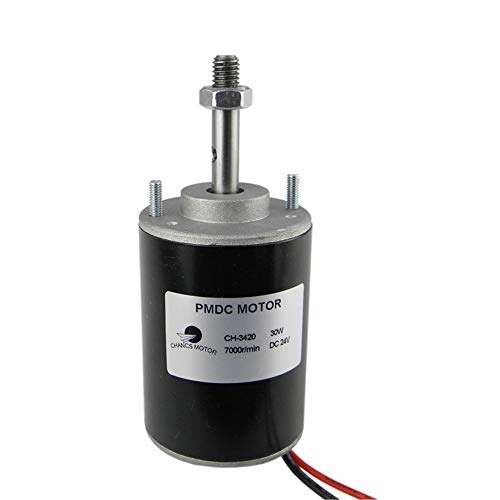 CHANCSDauermagnet DC Motor 24V 7000rpm CW/CCW Reversible ElectricMotor Schnelle Geschwindigkeit Low Noise zu DIY GeneratorCH-3420 DC Motor mit Einstellbarer Geschwindigkeit von CHANCS