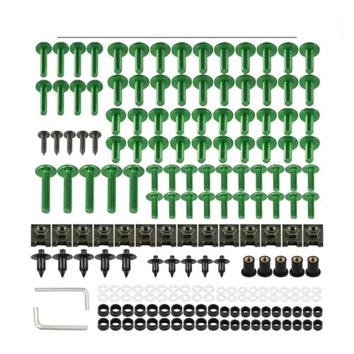 177PCS Verkleidung Schrauben Mutter Kit Für H&DA CRF230F CRF230L CRF230M CRF150F CRF150R CRF100F CRF110F CRF125F CRF125FB CRF150RB(Green) von CHANGBOY