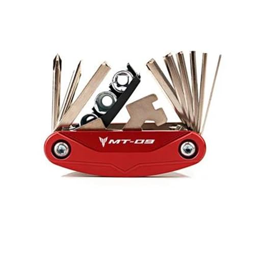 CHANGBOY Für YAM&AHA MT09 MT 09 MT-09 FZ09 TRACER Werkzeug Reparatur Schraubendreher-satz(Red) von CHANGBOY