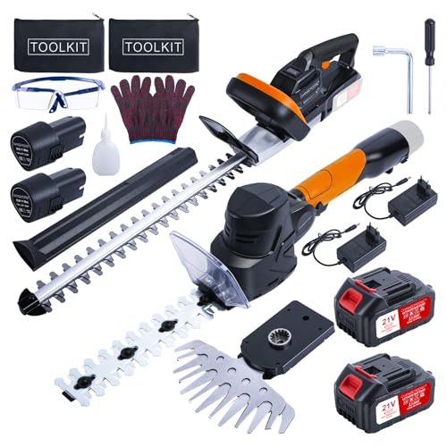 CHANGEMOORE 4 Akkus & Ladegerät | 21V Akku-Heckenschere Set Professionell mit bürstenlosem Motor | 48cm Schnittlänge, 16mm Zahnabstand | 3-in-1 für Hecke, Einsatz in lärmsensiblen Bereichen CHANGEMOORE 4 Akkus & Ladegerät | 21V Akku-Heckenschere Set Professionell mit bürstenlosem Motor | 48cm Schnittlänge, 16mm Zahnabstand | 3-in-1 für Hecke, Einsatz in lärmsensiblen Bereichen von CHANGEMOORE