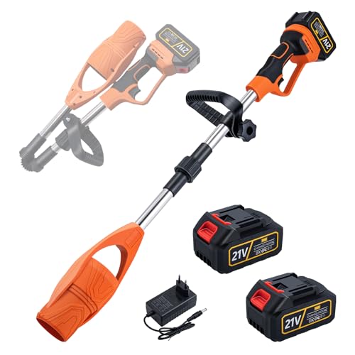 CHANGEMOORE Akku Laubbläser 21V mit 2X Akku & Ladegerät | 240 Km/h Luftgeschwindigkeit, Bürstenloser Motor, Faltdesign für Garten/Straße | Blasen von Laub, Schnee & Hartnäckigem Schmutz von CHANGEMOORE