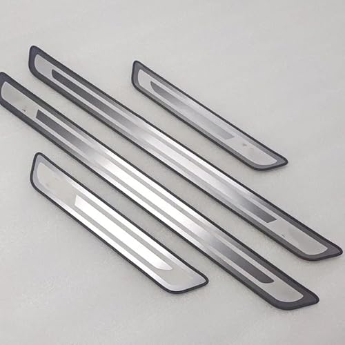 4 Stück Auto Edelstahl Einstiegsleisten Schutz für Ford B-Max B232 I 2012-2017, Edelstahl Aufkleber Kantenschutz Styling Tuning Zubehör Aufkleber Trim rutschfest,B von CHANGKAIFA