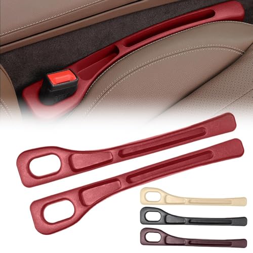 CHANGKAIFA 2 Stück Autositz Lückenfüller für Ford Kuga 2 (II) C520 I 2012-2019, Autositz Organizer Sitzlückenfüller Verhinderung Herunterfallens Aufbewahrungsbox,Red von CHANGKAIFA