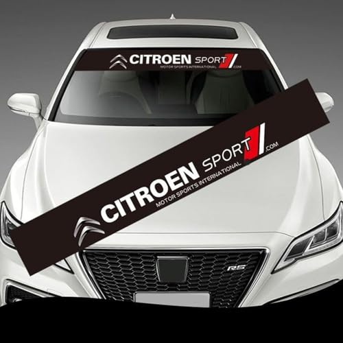 CHANGKAIFA Auto-Windschutzscheibenaufkleber für Citroen Cactus C8 C6 C5 C4L C4 C3 C2 C1 DS DS3 DS5 DS7 DS9, Sonnenschutzleiste Personalisierte Dekorative Aufkleber Einfache Anbringung Langlebig von CHANGKAIFA