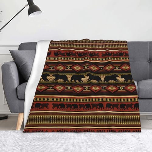 CHANGLEI Bear weiche Flanell-Fleecedecke, leicht, warm, einseitig bedruckt, für Sofa, Camping, Reisen, Anti-Pilling, maschinenwaschbar, 152,4 x 127,7 cm CHANGLEI Bear weiche Flanell-Fleecedecke, leicht, warm, einseitig bedruckt, für Sofa, Camping, Reisen, Anti-Pilling, maschinenwaschbar, 152,4 x 127,7 cm von CHANGLEI