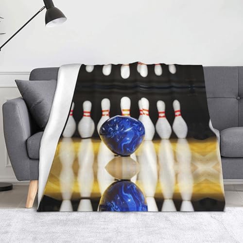CHANGLEI Bowling weiche Flanell-Fleecedecke, leicht, warm, einseitig bedruckt, für Sofa, Camping, Reisen, Anti-Pilling, maschinenwaschbar, 152,4 x 127,7 cm CHANGLEI Bowling weiche Flanell-Fleecedecke, leicht, warm, einseitig bedruckt, für Sofa, Camping, Reisen, Anti-Pilling, maschinenwaschbar, 152,4 x 127,7 cm von CHANGLEI