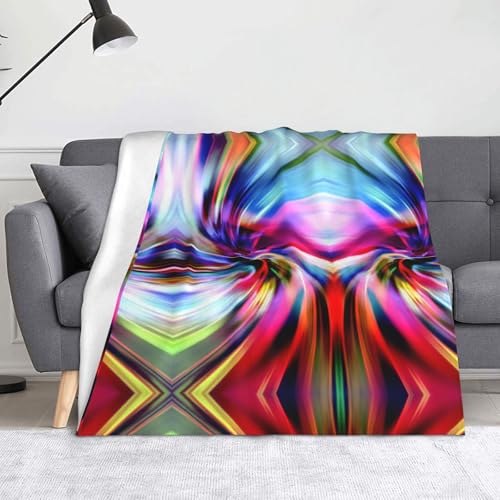 CHANGLEI Bunte Batikfärbung, weiche Flanell-Fleece-Decke, leicht, warm, einseitig bedruckt, für Sofa, Camping, Reisen, Anti-Pilling, maschinenwaschbar CHANGLEI Bunte Batikfärbung, weiche Flanell-Fleece-Decke, leicht, warm, einseitig bedruckt, für Sofa, Camping, Reisen, Anti-Pilling, maschinenwaschbar von CHANGLEI