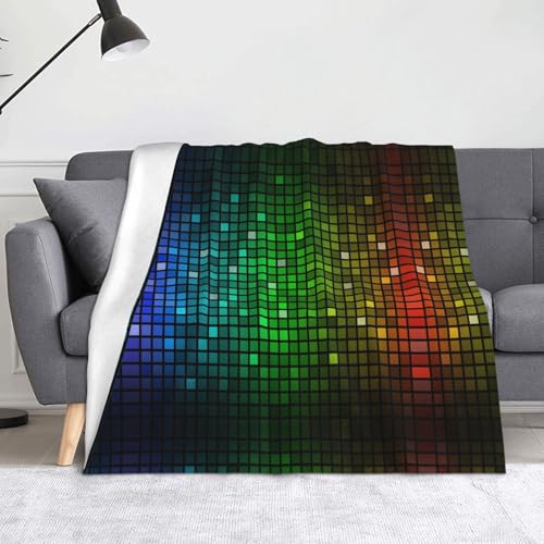 CHANGLEI Bunte quadratische Flanell-Fleecedecke, 152,4 x 127,7 cm, leicht, warm, einseitig bedruckt, für Sofa, Camping, Reisen, Anti-Pilling, maschinenwaschbar CHANGLEI Bunte quadratische Flanell-Fleecedecke, 152,4 x 127,7 cm, leicht, warm, einseitig bedruckt, für Sofa, Camping, Reisen, Anti-Pilling, maschinenwaschbar von CHANGLEI
