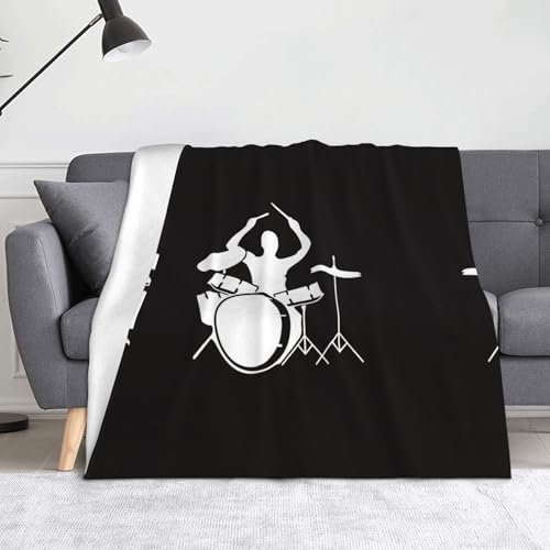 CHANGLEI Drummer weiche Flanell-Fleece-Decke, leicht, warm, einseitig bedruckt, für Sofa, Camping, Reisen, Anti-Pilling, maschinenwaschbar, 152,4 x 127,7 cm CHANGLEI Drummer weiche Flanell-Fleece-Decke, leicht, warm, einseitig bedruckt, für Sofa, Camping, Reisen, Anti-Pilling, maschinenwaschbar, 152,4 x 127,7 cm von CHANGLEI