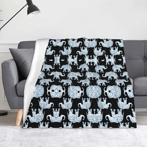 CHANGLEI Elephant Flanell-Fleecedecke, 152,4 x 127,7 cm, leicht, warm, einseitig bedruckt, für Sofa, Camping, Reisen, Anti-Pilling, maschinenwaschbar CHANGLEI Elephant Flanell-Fleecedecke, 152,4 x 127,7 cm, leicht, warm, einseitig bedruckt, für Sofa, Camping, Reisen, Anti-Pilling, maschinenwaschbar von CHANGLEI