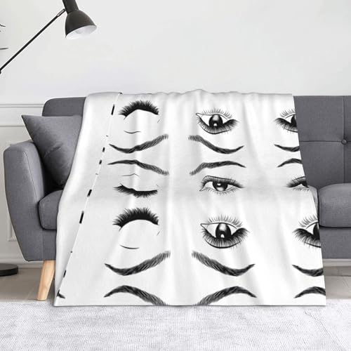 CHANGLEI Eyelash Weiche Flanell-Fleecedecke, leicht, warm, einseitig bedruckt, für Sofa, Camping, Reisen, Anti-Pilling, maschinenwaschbar, 152,4 x 127,7 cm CHANGLEI Eyelash Weiche Flanell-Fleecedecke, leicht, warm, einseitig bedruckt, für Sofa, Camping, Reisen, Anti-Pilling, maschinenwaschbar, 152,4 x 127,7 cm von CHANGLEI