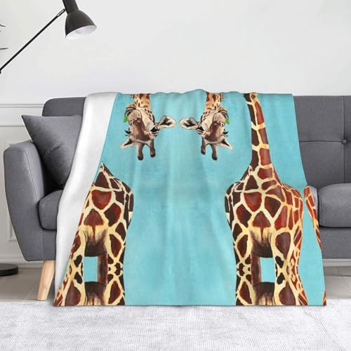 CHANGLEI Funny Giraffe Art Weiche Flanell-Fleecedecke, leicht, warm, einseitig bedruckt, für Sofa, Camping, Reisen, Anti-Pilling, maschinenwaschbar CHANGLEI Funny Giraffe Art Weiche Flanell-Fleecedecke, leicht, warm, einseitig bedruckt, für Sofa, Camping, Reisen, Anti-Pilling, maschinenwaschbar von CHANGLEI