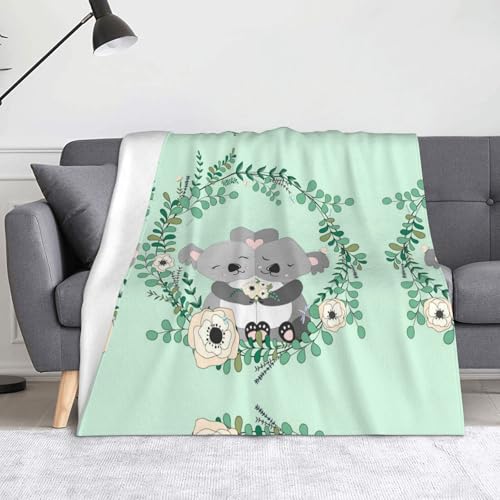 CHANGLEI Koala weiche Flanell-Fleecedecke, leicht, warm, einseitig bedruckt, für Sofa, Camping, Reisen, Anti-Pilling, maschinenwaschbar, 152,4 x 127,7 cm CHANGLEI Koala weiche Flanell-Fleecedecke, leicht, warm, einseitig bedruckt, für Sofa, Camping, Reisen, Anti-Pilling, maschinenwaschbar, 152,4 x 127,7 cm von CHANGLEI