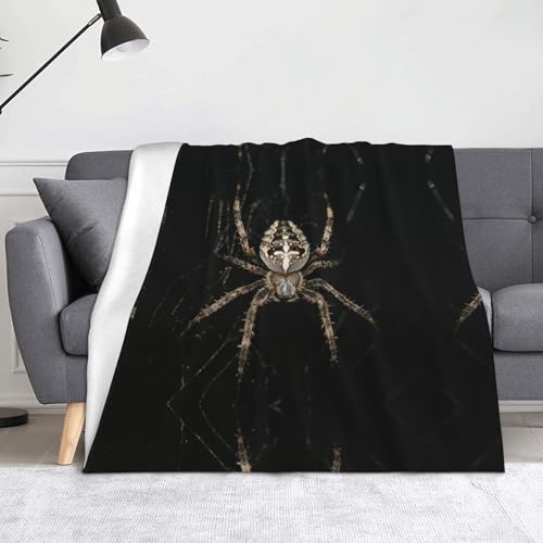 CHANGLEI Scary Spider weiche Flanell-Fleecedecke, leicht, warm, einseitig bedruckt, für Sofa, Camping, Reisen, Anti-Pilling, maschinenwaschbar CHANGLEI Scary Spider weiche Flanell-Fleecedecke, leicht, warm, einseitig bedruckt, für Sofa, Camping, Reisen, Anti-Pilling, maschinenwaschbar von CHANGLEI