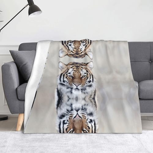 CHANGLEI Tiger weiche Flanell-Fleecedecke, leicht, warm, einseitig bedruckt, für Sofa, Camping, Reisen, Anti-Pilling, maschinenwaschbar, 152,4 x 127,7 cm CHANGLEI Tiger weiche Flanell-Fleecedecke, leicht, warm, einseitig bedruckt, für Sofa, Camping, Reisen, Anti-Pilling, maschinenwaschbar, 152,4 x 127,7 cm von CHANGLEI