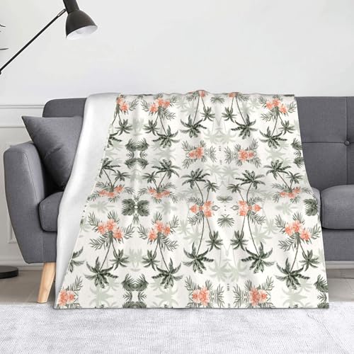 CHANGLEI Weiche Flanell-Fleecedecke mit tropischen Palmen, 152,4 x 127,7 cm, leicht, warm, einseitig bedruckt, für Sofa, Camping, Reisen, Anti-Pilling, maschinenwaschbar CHANGLEI Weiche Flanell-Fleecedecke mit tropischen Palmen, 152,4 x 127,7 cm, leicht, warm, einseitig bedruckt, für Sofa, Camping, Reisen, Anti-Pilling, maschinenwaschbar von CHANGLEI