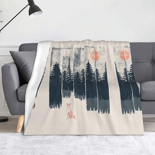 CHANGLEI Wilderness Fox Art weiche Flanell-Fleecedecke, leicht, warm, einseitig bedruckt, für Sofa, Camping, Reisen, Anti-Pilling, maschinenwaschbar, 152,4 x 127,7 cm CHANGLEI Wilderness Fox Art weiche Flanell-Fleecedecke, leicht, warm, einseitig bedruckt, für Sofa, Camping, Reisen, Anti-Pilling, maschinenwaschbar, 152,4 x 127,7 cm von CHANGLEI