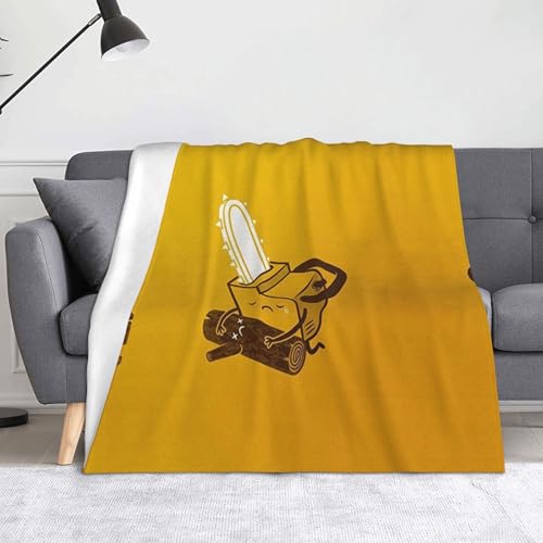 Niedliche weinende Kettensäge, weiche Flanell-Fleece-Decke, leicht, warm, einseitig bedruckt, für Sofa, Camping, Reisen, Anti-Pilling, maschinenwaschbar Niedliche weinende Kettensäge, weiche Flanell-Fleece-Decke, leicht, warm, einseitig bedruckt, für Sofa, Camping, Reisen, Anti-Pilling, maschinenwaschbar von CHANGLEI