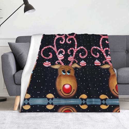 Starry Christmas, weiche Flanell-Fleece-Decke, leicht, warm, einseitig bedruckt, für Sofa, Camping, Reisen, Anti-Pilling, maschinenwaschbar Starry Christmas, weiche Flanell-Fleece-Decke, leicht, warm, einseitig bedruckt, für Sofa, Camping, Reisen, Anti-Pilling, maschinenwaschbar von CHANGLEI