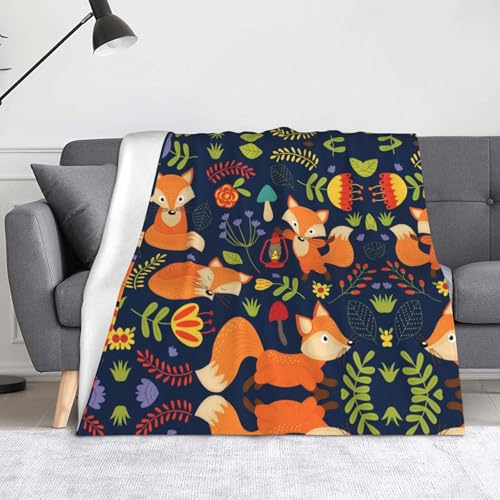 Weiche Flanell-Fleecedecke mit süßem Tier, 152,4 x 127,7 cm, leicht, warm, einseitig bedruckt, für Sofa, Camping, Reisen, Anti-Pilling, maschinenwaschbar Weiche Flanell-Fleecedecke mit süßem Tier, 152,4 x 127,7 cm, leicht, warm, einseitig bedruckt, für Sofa, Camping, Reisen, Anti-Pilling, maschinenwaschbar von CHANGLEI