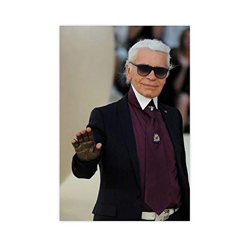 Fashion Guru Karl Lagerfeld 8 Poster, dekoratives Gemälde, Leinwand, Wandkunst, Wohnzimmer, Poster, Schlafzimmer, Gemälde, 30 x 45 cm, ohne Rahmen-style1 von CHANGX