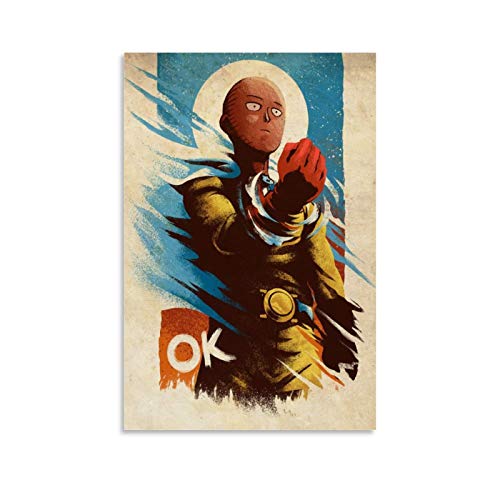 Anime One Punch Man Poster auf Leinwand, Kunst, Poster und Wandkunst, Druck, modernes Familienschlafzimmer, 30 x 45 cm von CHANGX