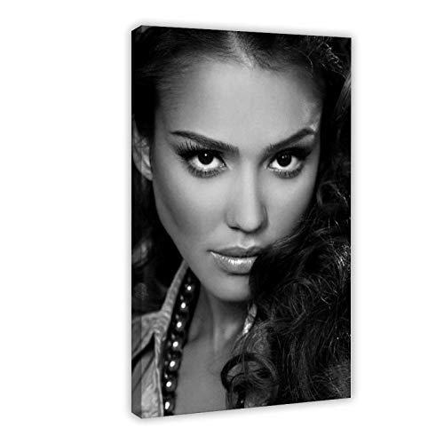 Schauspieler Jessica Alba The Best Proportional Women 14 Poster Dekorative Malerei Leinwand Wandkunst Wohnzimmer Poster Schlafzimmer Gemälde 30 × 45 cm Rahmen von CHANGX