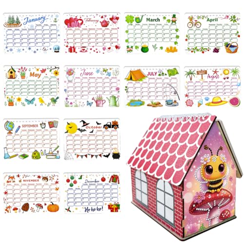 CHANGYUE 2026 Kalender Malerei Kit Biene Diy Art Desk Kalender von CHANGYUE