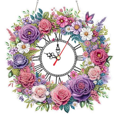 CHANGYUE 2D Flat DIY Rose Wrader 5d Hanging Clock Art Craft for Wohnkultur CHANGYUE 2D Flat DIY Rose Wrader 5d Hanging Clock Art Craft for Wohnkultur von CHANGYUE
