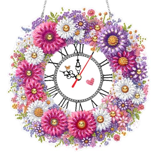 CHANGYUE 2d Flat DIY Daisy Wrader 5d Hanging Clock Art Craft for Wohnkultur CHANGYUE 2d Flat DIY Daisy Wrader 5d Hanging Clock Art Craft for Wohnkultur von CHANGYUE