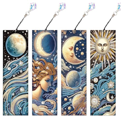 CHANGYUE 4pcs Spezielle Form Blumen Pilz 5d Diy Malerei Lesezeichen Diam -Lesezeichen Diamant Mal Kits Diamant Malmark Making Kit for Erwachsene Anfänger CHANGYUE 4pcs Spezielle Form Blumen Pilz 5d Diy Malerei Lesezeichen Diam -Lesezeichen Diamant Mal Kits Diamant Malmark Making Kit for Erwachsene Anfänger von CHANGYUE