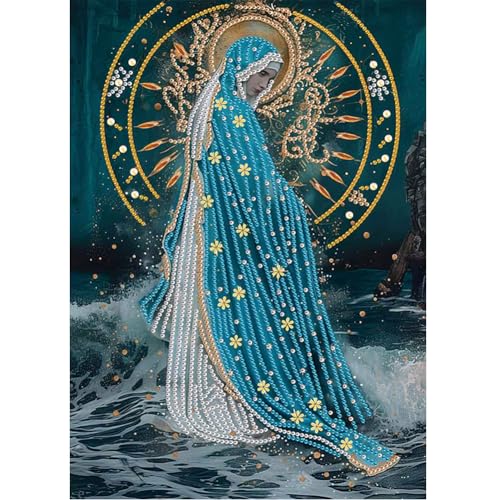 CHANGYUE 5d DIY Partial Special geformtes Bohrendiamant -Malset Our Lady Decor 30x40 cm von CHANGYUE